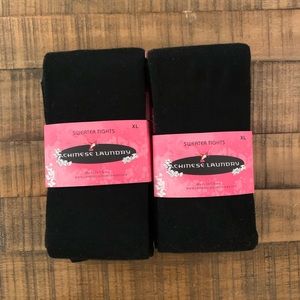 TWO pairs Chinese Laundry sweater tights